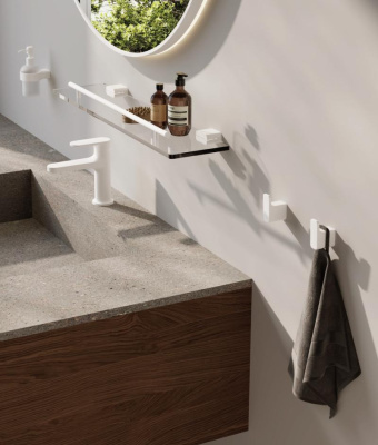 Крючок для ванной комнаты BELZ B91005-1, белый фото в интернет-магазине Русалия