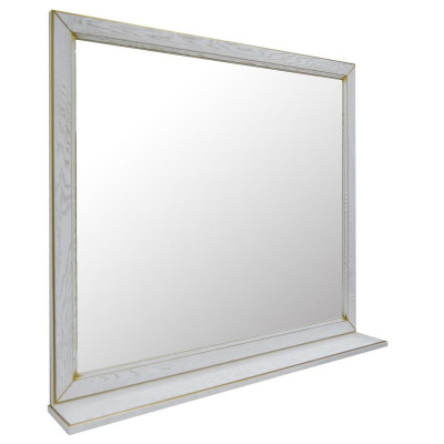 Зеркало Loranto Пандора 1030х920 белое золото, массив Дуб (Зеркало) фото в интернет-магазине Русалия