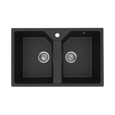 Кухонная мойка Maretti Kitchen KT770-BL, черный фото в интернет-магазине Русалия