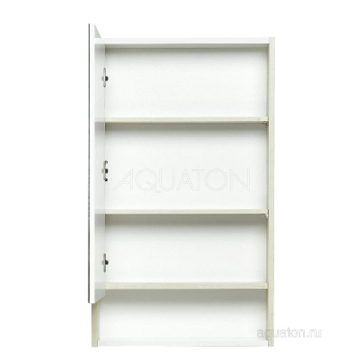 Зеркальный шкаф AQUATON Рико 50 белый, ясень фабрик 1A212302RIB90 фото в интернет-магазине Русалия