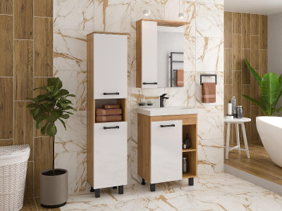 Зеркальный шкаф Крафт 60 левый П-Кра-02060-011Л Misty фото в интернет-магазине Русалия