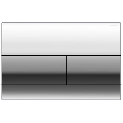 Кнопка смыва AZARIO NEW двойная, пластик, хром (AZ-013.02) фото в интернет-магазине Русалия