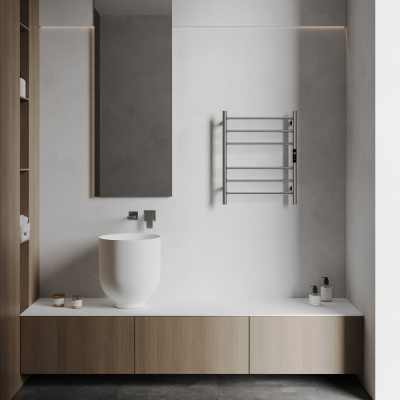 Полотенцесушитель электрический ABBER Standard AH4606 хром фото в интернет-магазине Русалия