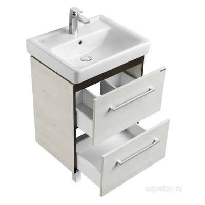 Тумба под раковину AQUATON Ронда PRO 60 дуб сом 1A205001RSC20 фото в интернет-магазине Русалия