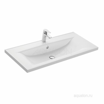 Раковина AQUATON Айрис 100 белая 1A723031AG010 фото в интернет-магазине Русалия