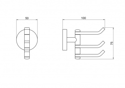 Крючок тройной AQUATEK AQ4632CR БЕТТА фото в интернет-магазине Русалия
