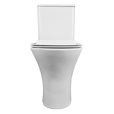 Унитаз безободковый AZ-1038A Fretta Round с сиденьем микролифт Azario фото в интернет-магазине Русалия