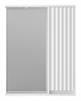 Зеркальный шкаф Balaton 65 правый (белый) BAL-04065-01-П Brevita фото в интернет-магазине Русалия