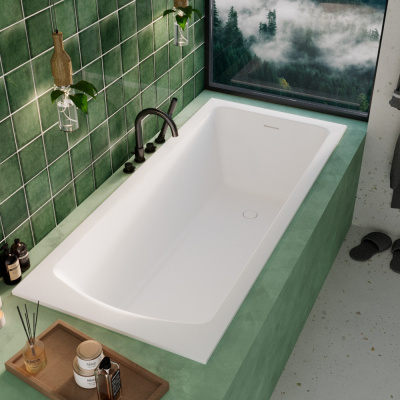 Ванна WHITECROSS Coin 170x70 (белый мат) иск. камень 0224.170070.200 фото в интернет-магазине Русалия