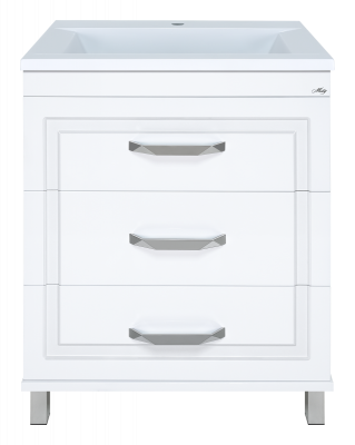 Тумба Терра 70 (белая) с раковиной Cersanit Como 70 Misty фото в интернет-магазине Русалия