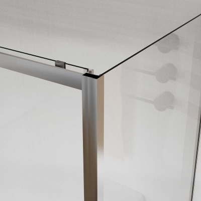 Душевой уголок City VSR-5CT9011CL, 1100*900, хром, стекло прозрачное Vincea фото в интернет-магазине Русалия