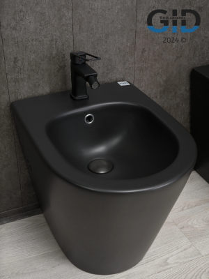 Биде напольное Gid BDN-30BM 21105 черный матовый 51.5x36.5x43 фото в интернет-магазине Русалия