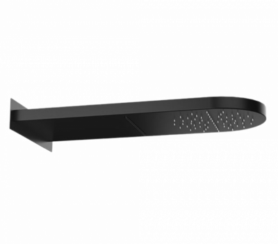 Верхний душ настенный 50x20 см Remer 350MMCANOX, черный матовый фото в интернет-магазине Русалия
