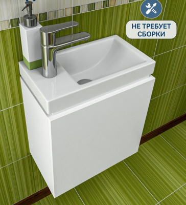 Подвесная тумба под умывальник Uno 40 465862 Какса-А фото в интернет-магазине Русалия
