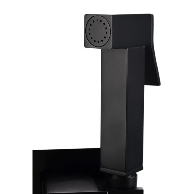 Гигиенический душ со смесителем встраиваемый FILARETE Fing FL101BL, черный фото в интернет-магазине Русалия