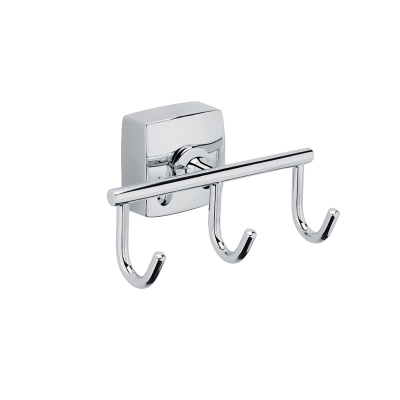 Тройной крючок для ванной FIXSEN KVADRO FX-61305C, хром фото в интернет-магазине Русалия