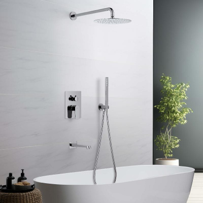 Set 4 в 1 душевой комплект AQUATEK AQ1273CR ОБЕРОН фото в интернет-магазине Русалия