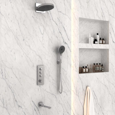 Душевой комплект VSFW-433TI1CH встраиваемый, хром Vincea фото в интернет-магазине Русалия