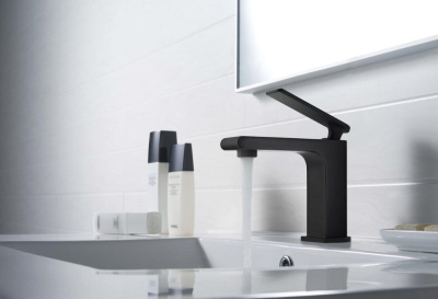 Смеситель для раковины Timo Anni (2761/03F) черный фото в интернет-магазине Русалия