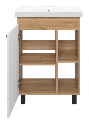 Тумба Крафт 60 с раковиной Cersanit Moduo Slim 60 Misty фото в интернет-магазине Русалия