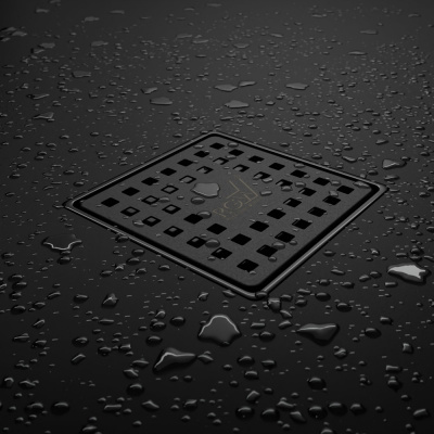 Душевой трап 11х11 см с решеткой SDR-14B-11 черный матовый RGW фото в интернет-магазине Русалия