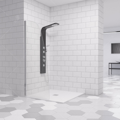 Перегородка для душа 80 WA-006 RGW фото в интернет-магазине Русалия