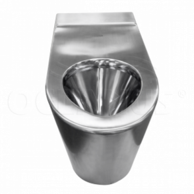 Унитаз приставной из стали 1-011.1 Oceanus фото в интернет-магазине Русалия