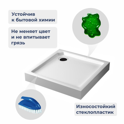 Душевой поддон RGW SMC-C-088W 900x900 фото в интернет-магазине Русалия