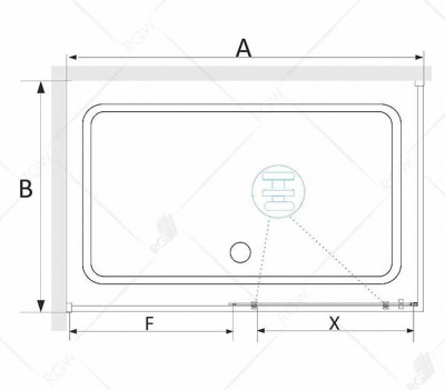 Душевой уголок прямоугольный 90х120 черный профиль SV-42B RGW фото в интернет-магазине Русалия