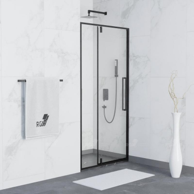 Душевая дверь RGW SV-03B 100 см, стекло прозрачное, профиль черный фото в интернет-магазине Русалия