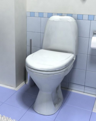 Унитаз - компакт с сиденьем дюропласт Римини WH302130 Сантек фото в интернет-магазине Русалия