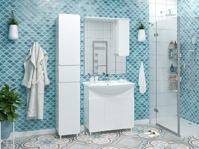 Шкаф - пенал Чегет 35 левый П-Чег-05035-01-1ЯЛ Misty фото в интернет-магазине Русалия