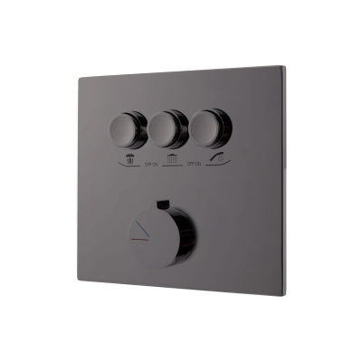 Душевой комплект Inspire VSFW-431I2GM встраиваемый, вороненая сталь Vincea фото в интернет-магазине Русалия