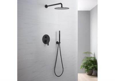 Set 3 в 1 душевой комплект AQUATEK, матовый черный AQ1172MB БЕТТА фото в интернет-магазине Русалия