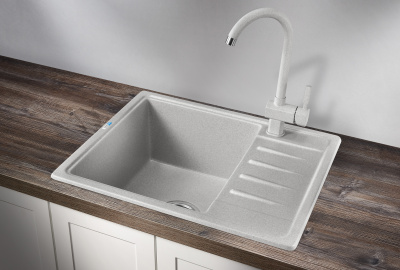 Кухонная мойка GRANULA Standart (5803, БАЗАЛЬТ) фото в интернет-магазине Русалия