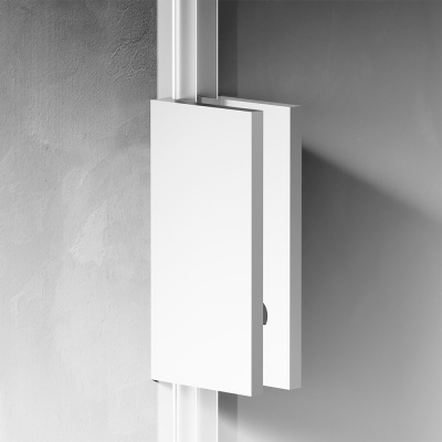 W94UWI-110-F1-MTE X-Joy Душевая перегородка 110x195, стекло прозр. 8 мм + покрытие, фурнитура мат хр Am.Pm фото в интернет-магазине Русалия