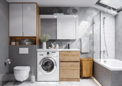 Тумба под раковину AQUATON Лондри 60 Дуб Сантана без фасада 1A266901LH0C0 фото в интернет-магазине Русалия