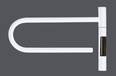 Полотенцесушитель электрический Vincea VTD-1P1WE 39x25, белый, таймер фото в интернет-магазине Русалия