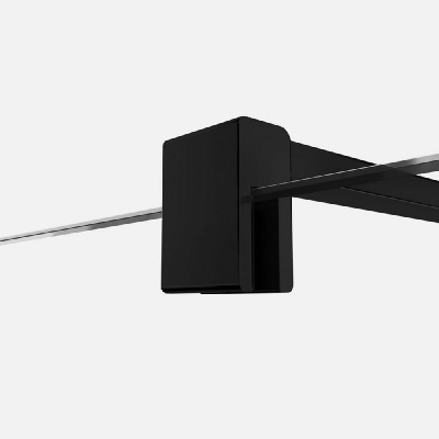 Душевое ограждение NEW TRENDY VELIO BLACK 120x200 D-0145B (черный) фото в интернет-магазине Русалия