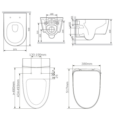 C8F1702SC Func подвесной унитаз FlashClean c эл крышкой-биде со скрытой подводкой фото в интернет-магазине Русалия