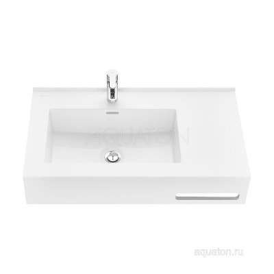 Раковина AQUATON Квадро Про 80 левая 1A734431QA01L фото в интернет-магазине Русалия