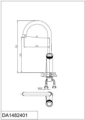 Смеситель для кухни DK Bayern.Alfeld  (DA1482401) фото в интернет-магазине Русалия