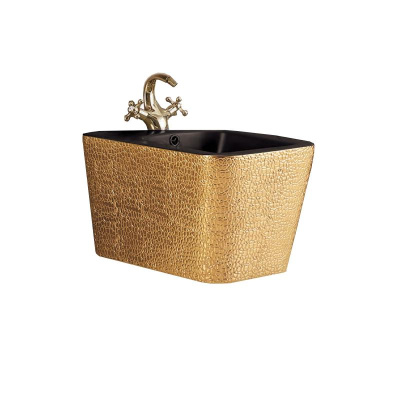 Подвесное биде Q-Line VB1-12G1B, цвет золото/черный Vincea фото в интернет-магазине Русалия