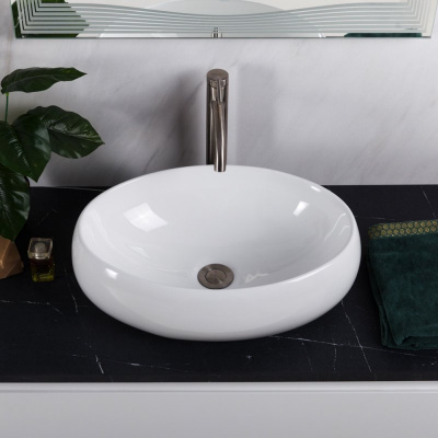 Раковина накладная овальная BB1085 Belbagno фото в интернет-магазине Русалия