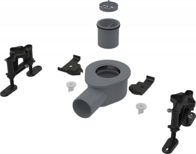 Водоотводящий желоб с двойной решеткой APZ13-DOUBLE9-550 (AG071401550) Alcaplast фото в интернет-магазине Русалия