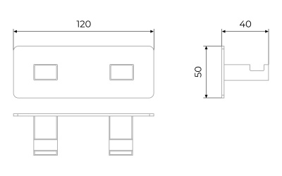 Вешалка 2 крючка Timo Selene (10014/00) фото в интернет-магазине Русалия