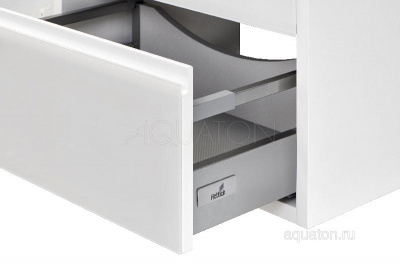Тумба под раковину AQUATON Римини 60 белый глянец 1A226601RN010 NEW фото в интернет-магазине Русалия