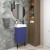 Тумба с раковиной WC Area 40 см матовый синий 221804005 Wellsee фото в интернет-магазине Русалия Тумба с раковиной WC Area 40 см матовый синий 221804005 Wellsee фото в интернет-магазине Русалия