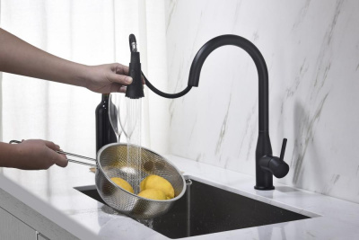 Смеситель для кухни с выдвижной лейкой Timo Saona (2336/03FL) фото в интернет-магазине Русалия