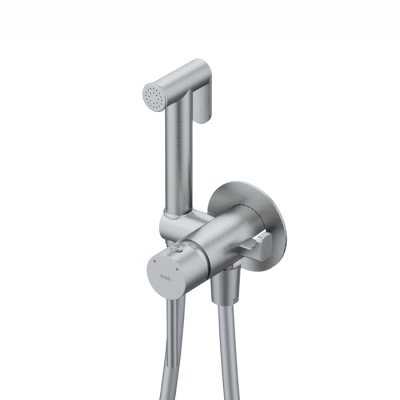 Встраиваемый смеситель с гигиеническим душем, матовый хром, IDDIS, 005BCR0i08 фото в интернет-магазине Русалия